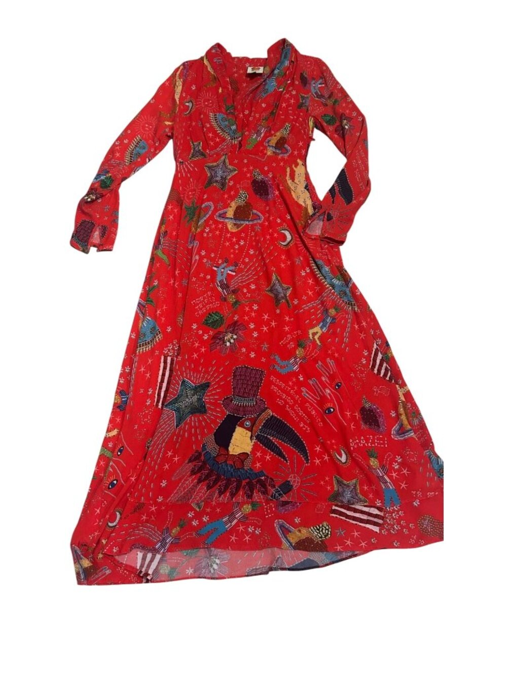 FARM Rio Red Printed Maxi Dress - Picture 9 of 13
